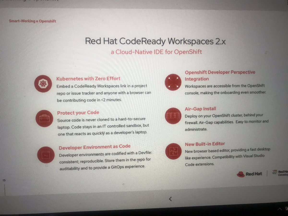 impresacity's tweet photo. Si entra nel vivo: ecco #CodeReadyWorkspaces 2.x, un #IDE - #integratedevelopmentenvironment di @RedHat x lo sviluppo #OpenShift https://t.co/8S1ic03R3G