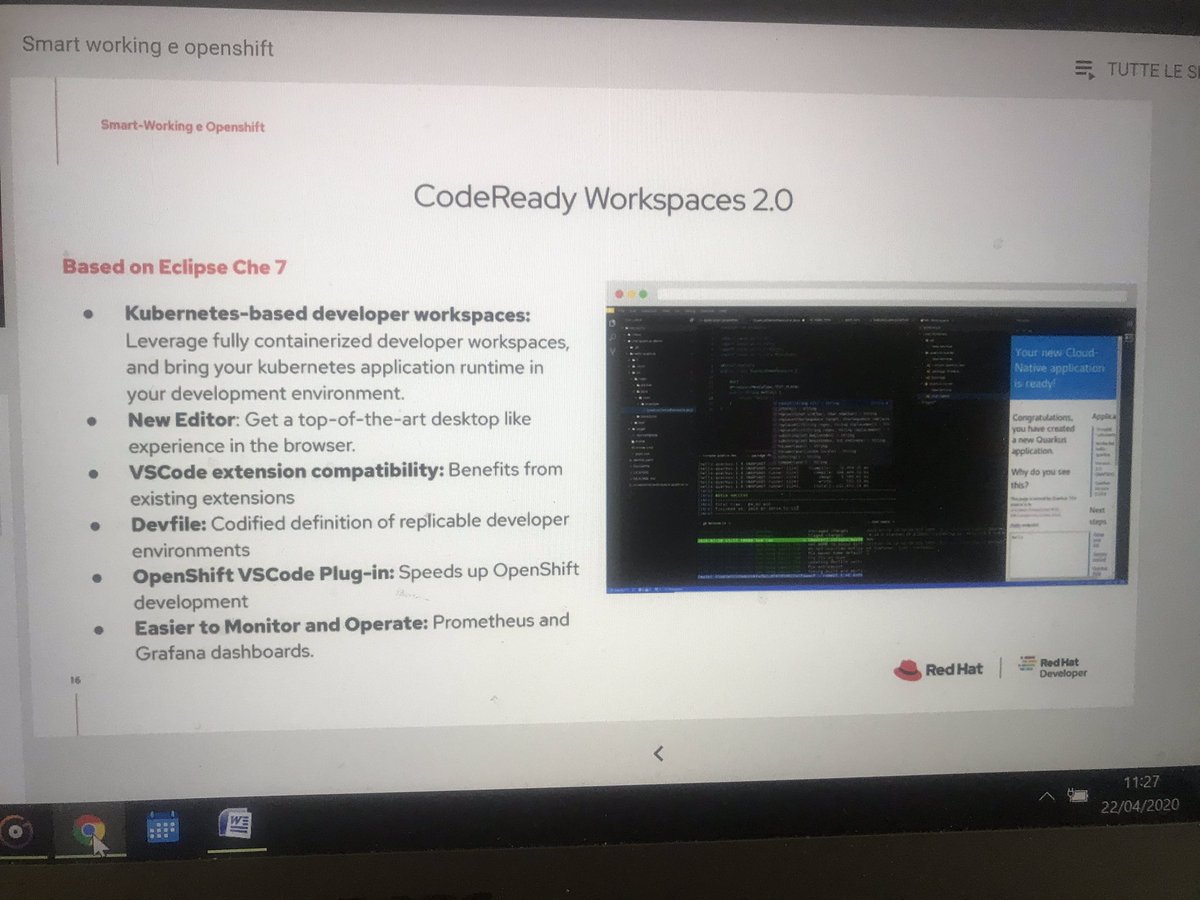 impresacity's tweet photo. Si entra nel vivo: ecco #CodeReadyWorkspaces 2.x, un #IDE - #integratedevelopmentenvironment di @RedHat x lo sviluppo #OpenShift https://t.co/8S1ic03R3G