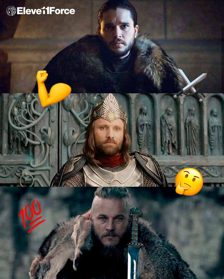 Tres mundos de fantasía diferentes, muchas batallas libradas, y hazañas de leyenda logradas por estos 3 valientes héroes... Pero si ellos se reunieran para jugar una partida de #Risk ¿Quien creéis que ganaría y porqué? 🤔🤔🤔❓
#jonsnow #aragorn #ragnar #lotr #vikings #GoT