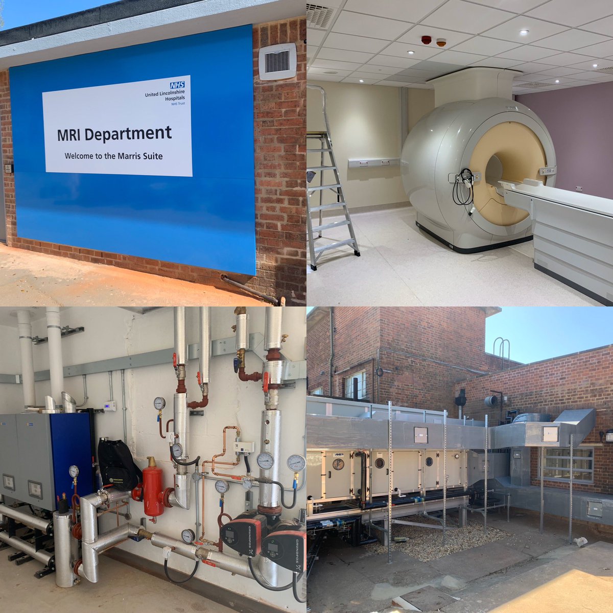 Nice tidy job yesterday, #commissioning all #mechanical services #ventilation #heating #cooling #hvac to the new MRI unit at a local hospital #NHS