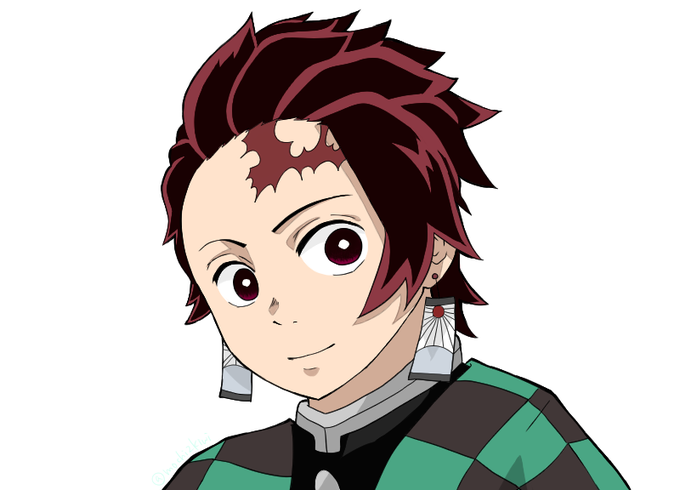 もちきういさんがTwitterに投稿した竈門炭治郎(鬼滅の刃)のイラスト。