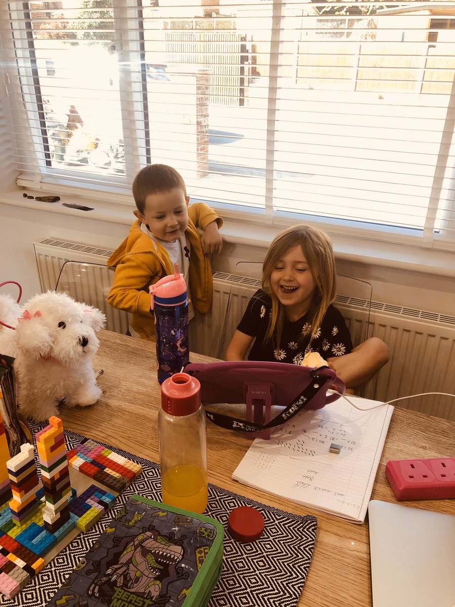 MrsLauraBurton's tweet photo. Theo joined in with Fred talk on @RuthMiskinEdu daily phonics today, getting him ready for big school in Sept. Olivia found it hilarious! @JCAWakefield https://t.co/FwHPX8X5dV