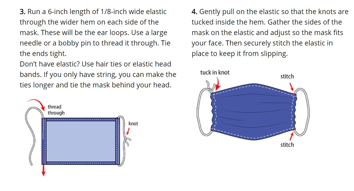 greaterheights_'s tweet image. #Thread2 The virus can remain on surfaces (outer surface of a mask) and since Homemade mask isn't regulated, it is fair to educate people in making and wearing them; how to handle it, how to make good ones and how to reuse or dispose of.

The images below would help (c)CDC