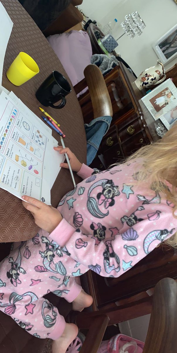 DeborahDixon38's tweet photo. S read rumpelstiltskin this morning and did some maths worksheets she’s trying super hard @MrsCook220715  @wynn19jaw https://t.co/UkXbjZ4qPp