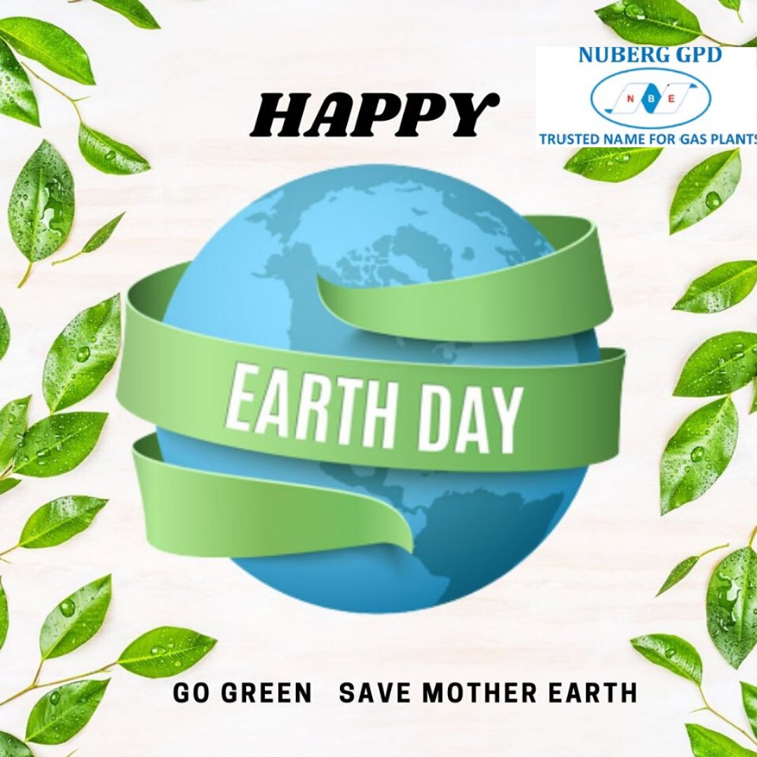 Nuberggpd's tweet photo. As we celebrate International Earth Day we reaffirm our commitment to promote Harmony with Nature and prosperous society. 
#EarthDay2020 #EarthDay #Nuberggpd #Gogreen #Hydrogengas #nitrogengas #greentechnology https://t.co/XnNKSeXgpL