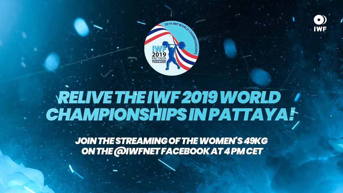 Are you bored at home during this quarantine? 
Enjoy the broadcast of the 49kg Women's Category of the 2019 IWF World Championships in Pattaya! 
Join us on our Facebook account!
#IWF #weightlifting