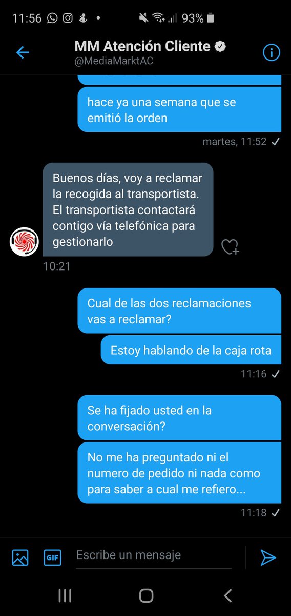 LadyMemelade's tweet image. Flipando... @MediaMarkt_es @MediaMarktAC Se están riendo de mí.

No saben el número de la devolución / email / dato. ¿Cómo porras lo piensan hacer?