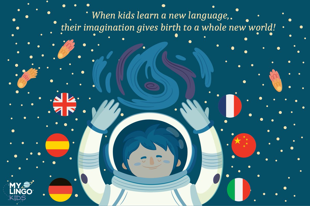 Lingo_Galaxy's tweet image. Here at mylingokids🚀 we stimulate this powerful tool and the greatest asset every kid has, their imagination🌈

You can learn more about our live online language lessons:
mylingokids.com

#mylingokids #onlinelessonsforkids #onlinelessonsforchildren #languagelearning