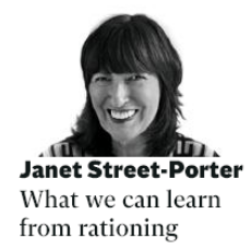Janet Street-Porter's weird, long-standing obsession with ration books.