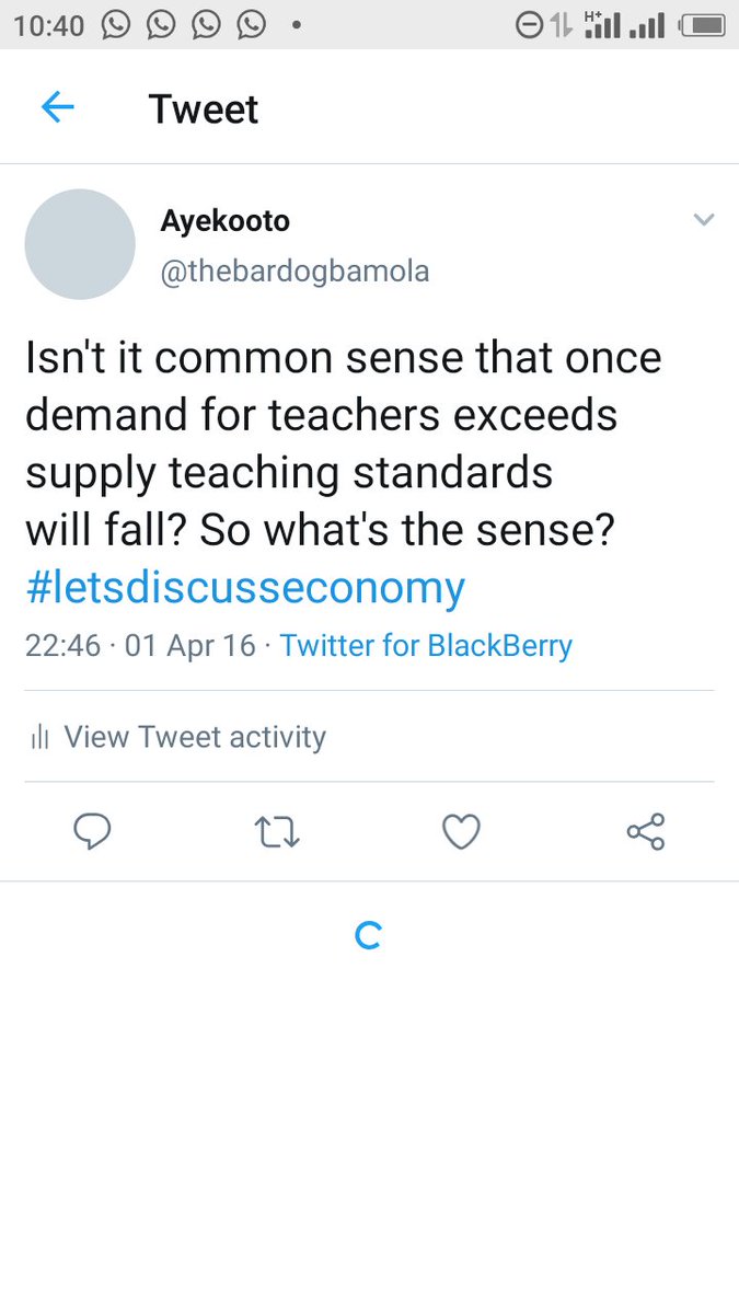 Before mischief makers will twist my words. I was against hiring 500k teachers because it seemed a senseless act. It is not that we don't have enough teachers in Nigeria, we just don't enough quality teachers. Quality over quantity. All we need are more well trained tutors