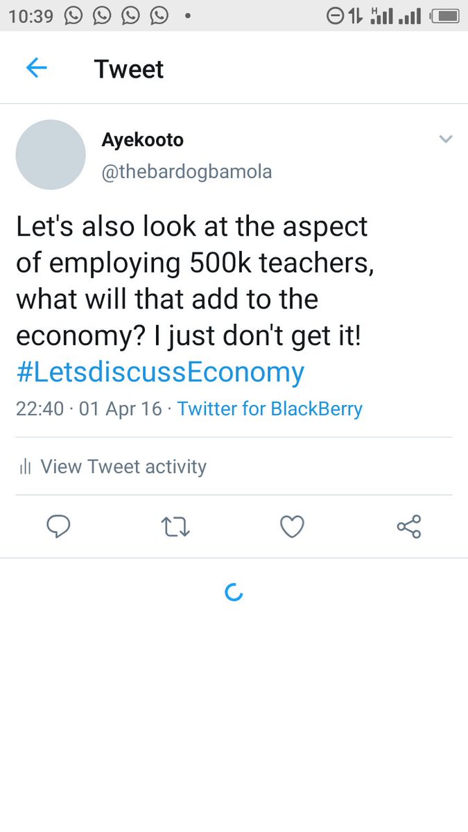 Before mischief makers will twist my words. I was against hiring 500k teachers because it seemed a senseless act. It is not that we don't have enough teachers in Nigeria, we just don't enough quality teachers. Quality over quantity. All we need are more well trained tutors
