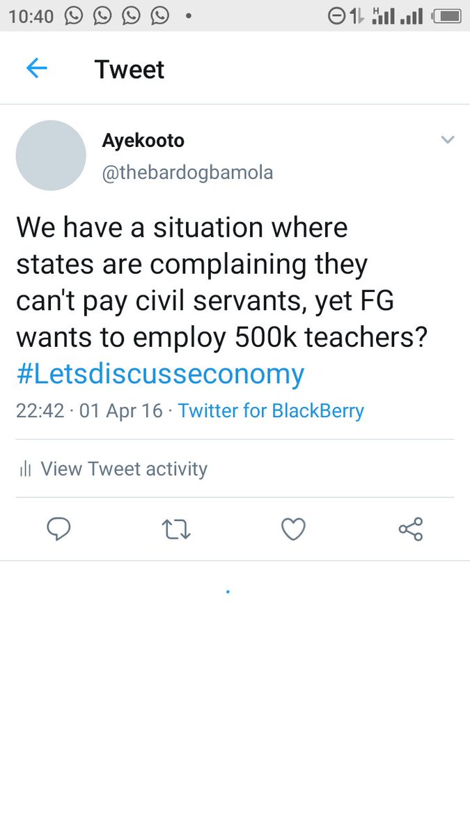 Before mischief makers will twist my words. I was against hiring 500k teachers because it seemed a senseless act. It is not that we don't have enough teachers in Nigeria, we just don't enough quality teachers. Quality over quantity. All we need are more well trained tutors