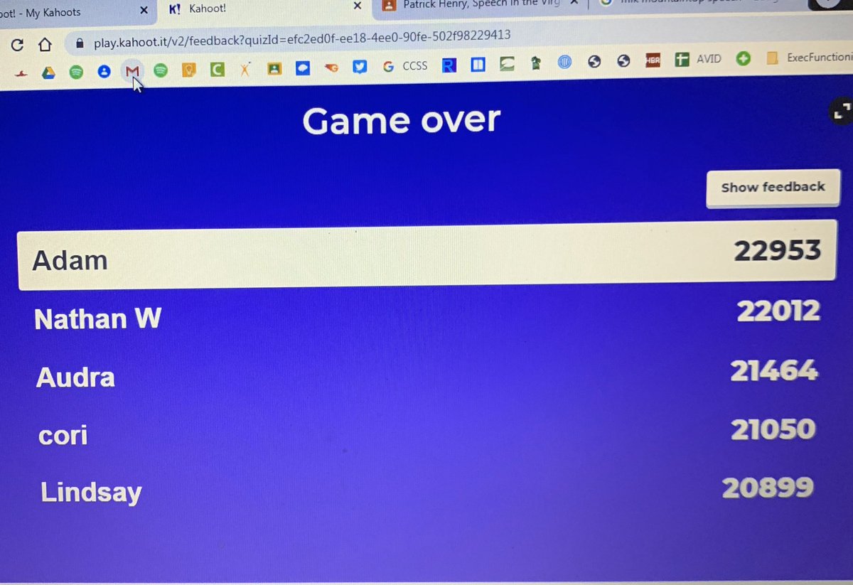 Congrats to Adam and his fellow Kahoot leaders on a job well done. (And we liked Adam’s acceptance speech, too!) #mhspride