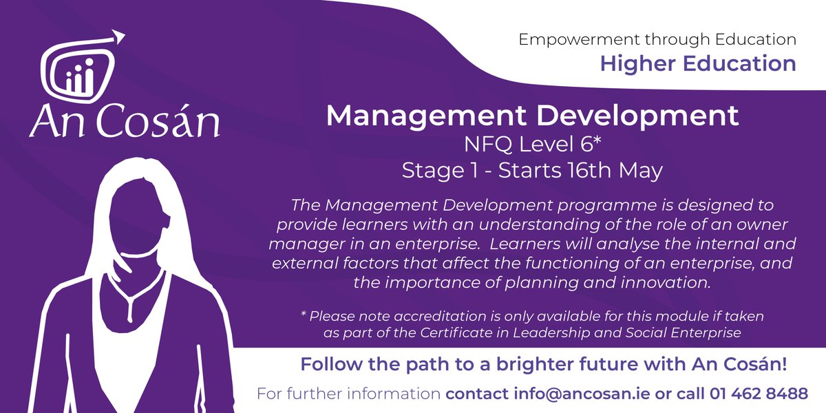 An CosƔn (@an_cosan) on Twitter photo Take your learning to the next level with our courses starting in May! Covering topics like Leadership, Management, Social Action, Drug Prevention and more, all these courses will be taking place in our Virtual Classroom. Get in touch with info@ancosan.ie to learn more! Take your learning to the next level with our courses starting in May! Covering topics like Leadership, Management, Social Action, Drug Prevention and more, all these courses will be taking place in our Virtual Classroom. Get in touch with info@ancosan.ie to learn more!