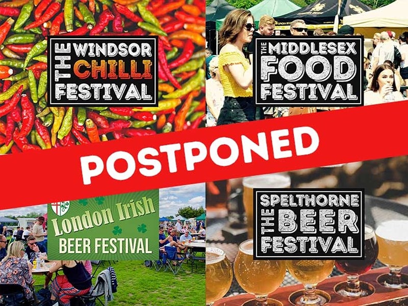 With the continued pandemic, we are sorry to announce that along with this weekends Surrey Food Festival, our Windsor Chilli, Middlesex Food, London Irish Beer and Spelthorne Beer Festivals are being postponed.
More details dates can be found on our website.
Stay safe and healthy