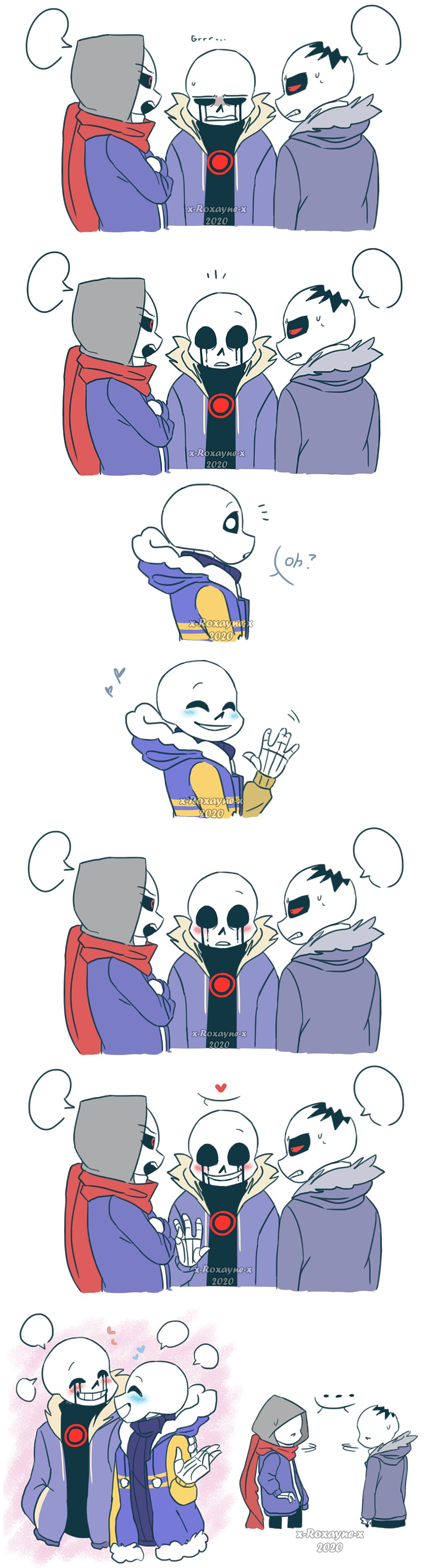 Dust!sans x horror!sans From @ProductionRoxy on Twitter