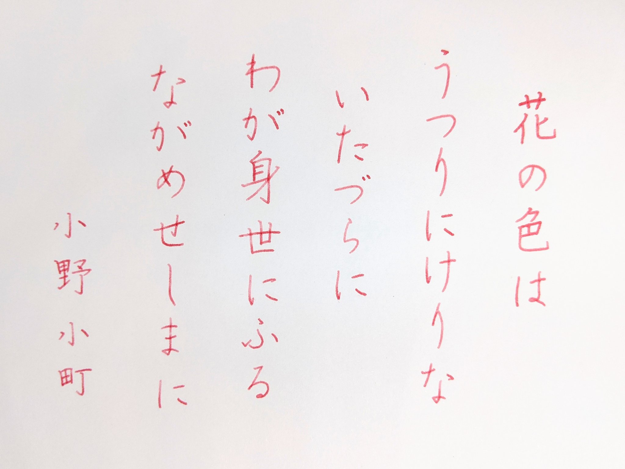 香 おうちペン字 9日目 ファーバーカステル 夜桜 10日目 オカモトヤ さくらの葉 どちらも桜のインクですが 花の色は は八重桜 これやこの は葉です 100日後に終わる課題書写 百人一首 小倉百人一首を書く T Co Anxgmfywzj Twitter