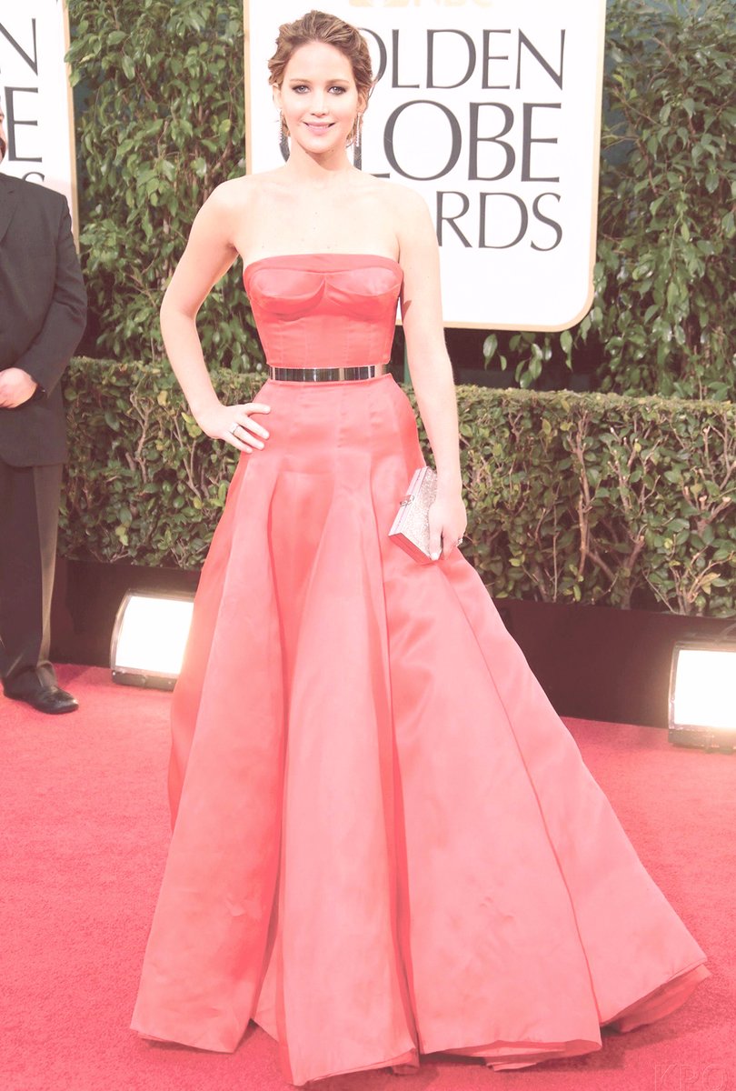 Jennifer Lawrence wearing red