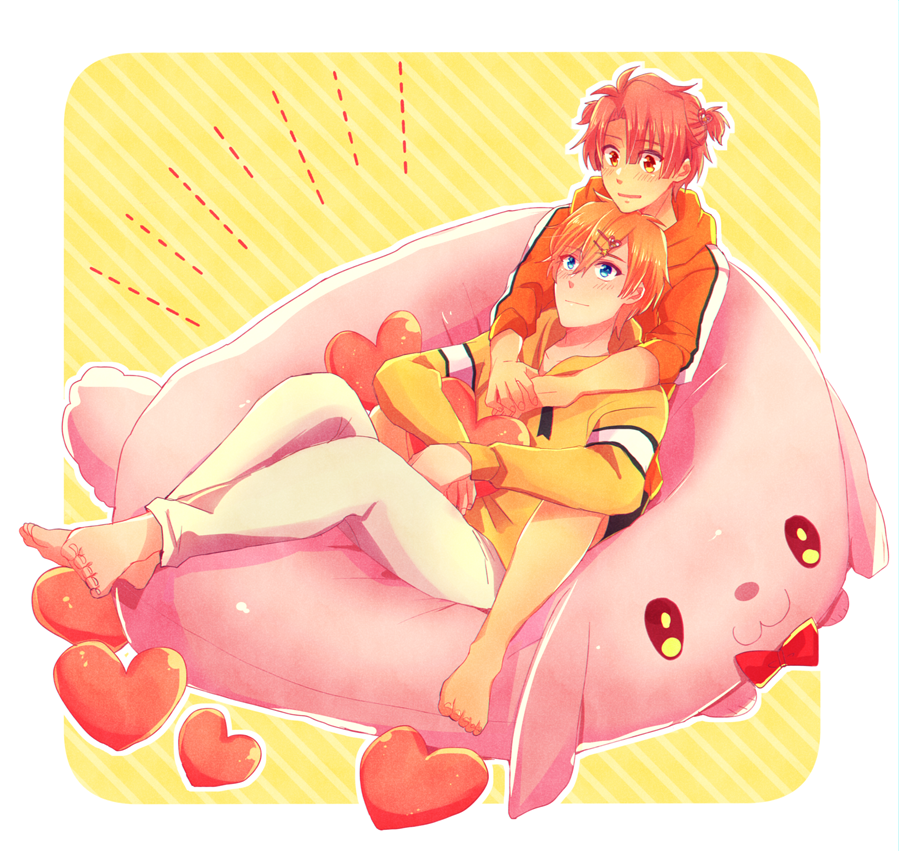 「ナギみつ ベストポジション 」|六りく🦘のイラスト