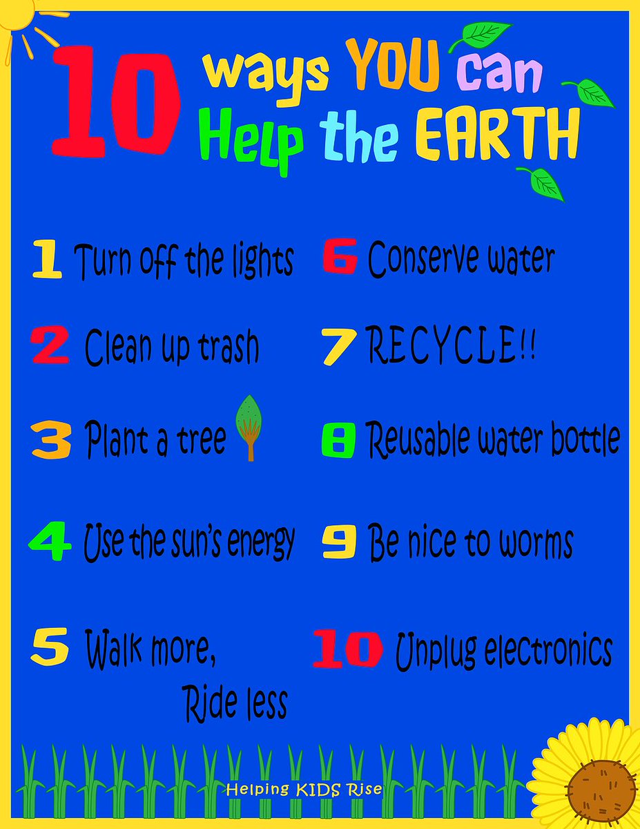 Happy 50th Anniversary Earth Day! 🌍 Let’s save the Earth together♻️✅