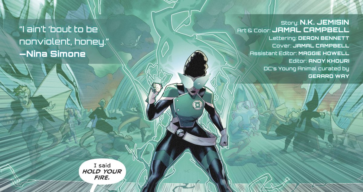 Green Lantern Sojourner Mullein. Ain't even gotta say it. AIN'T EVEN GOTTA SAY HOW HARD THE LEWKS LOOKING!