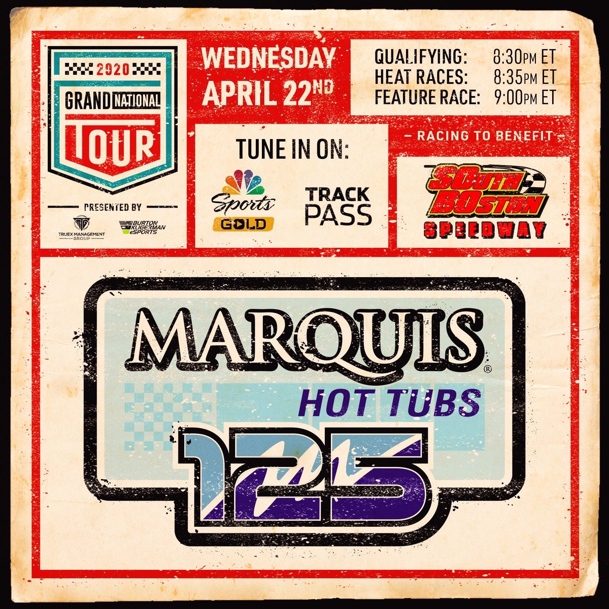 Tonight on <a href="/NBCSportsGold/">NBC Sports Gold</a> TrackPass, we’re racing to benefit <a href="/SoBoSpeedway57/">South Boston Speedway</a> on <a href="/iRacing/">iRacing</a>!

Grab TrackPass now for free: bit.ly/NASCARTrackPass