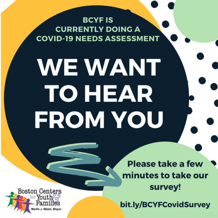 futureBOS_youth's tweet photo. BCYF wants to hear from you. Please take a few minutes to take our survey! https://t.co/8QVXLA4pS9 https://t.co/wEa77r1UCZ