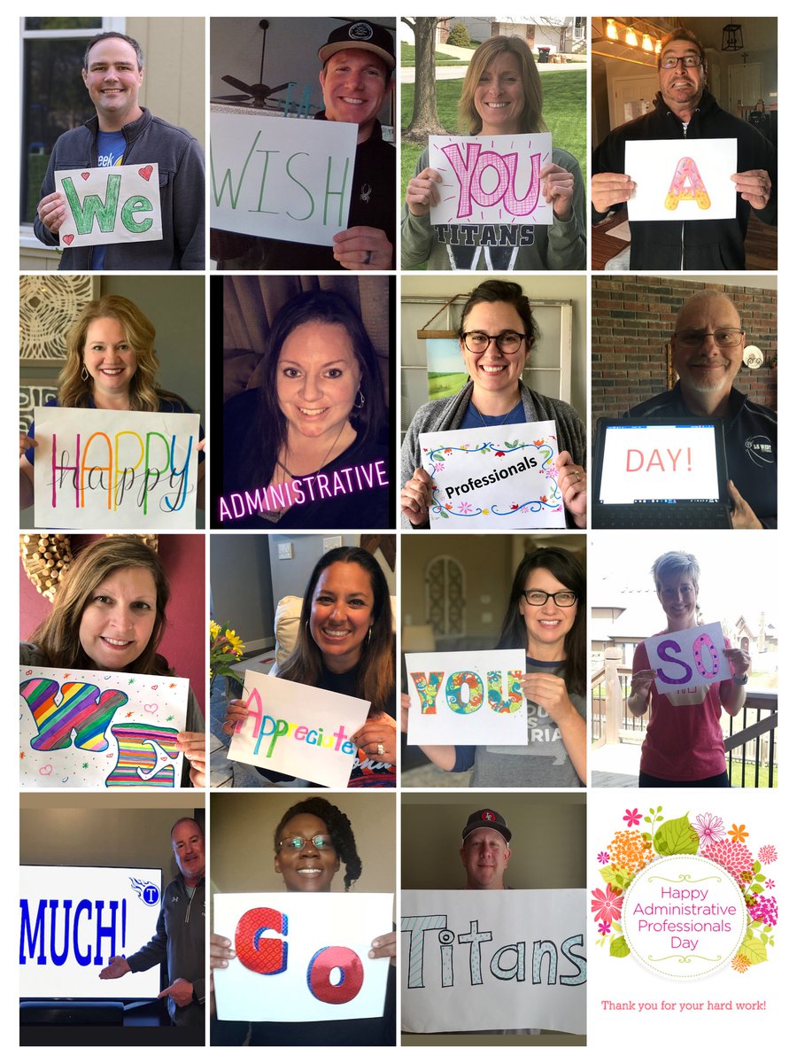 Lee's Summit West is blessed to have the BEST Administrative Professionals in the world! Today we celebrate you!!!