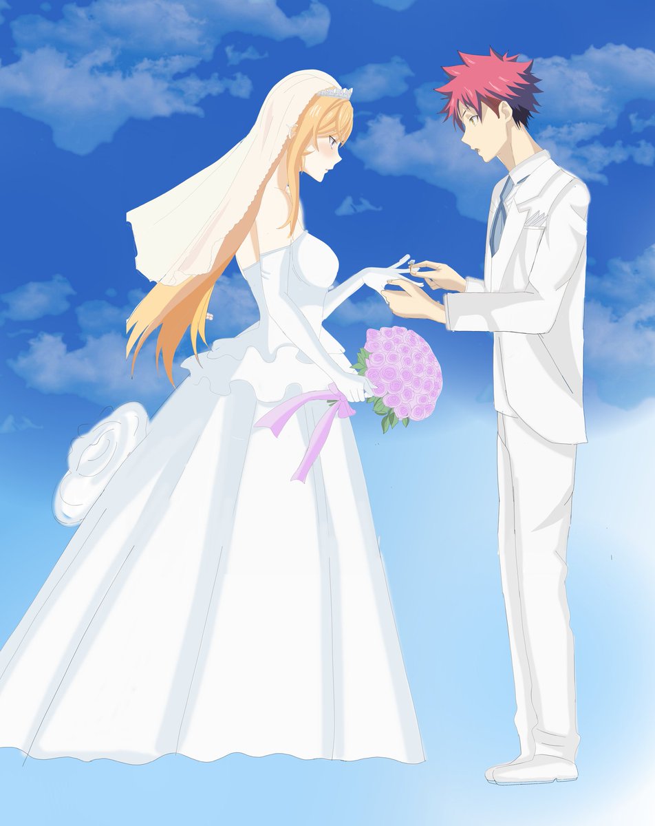 #ShokugekiNoSoma #SouEri #wedding 
👰🤵💒