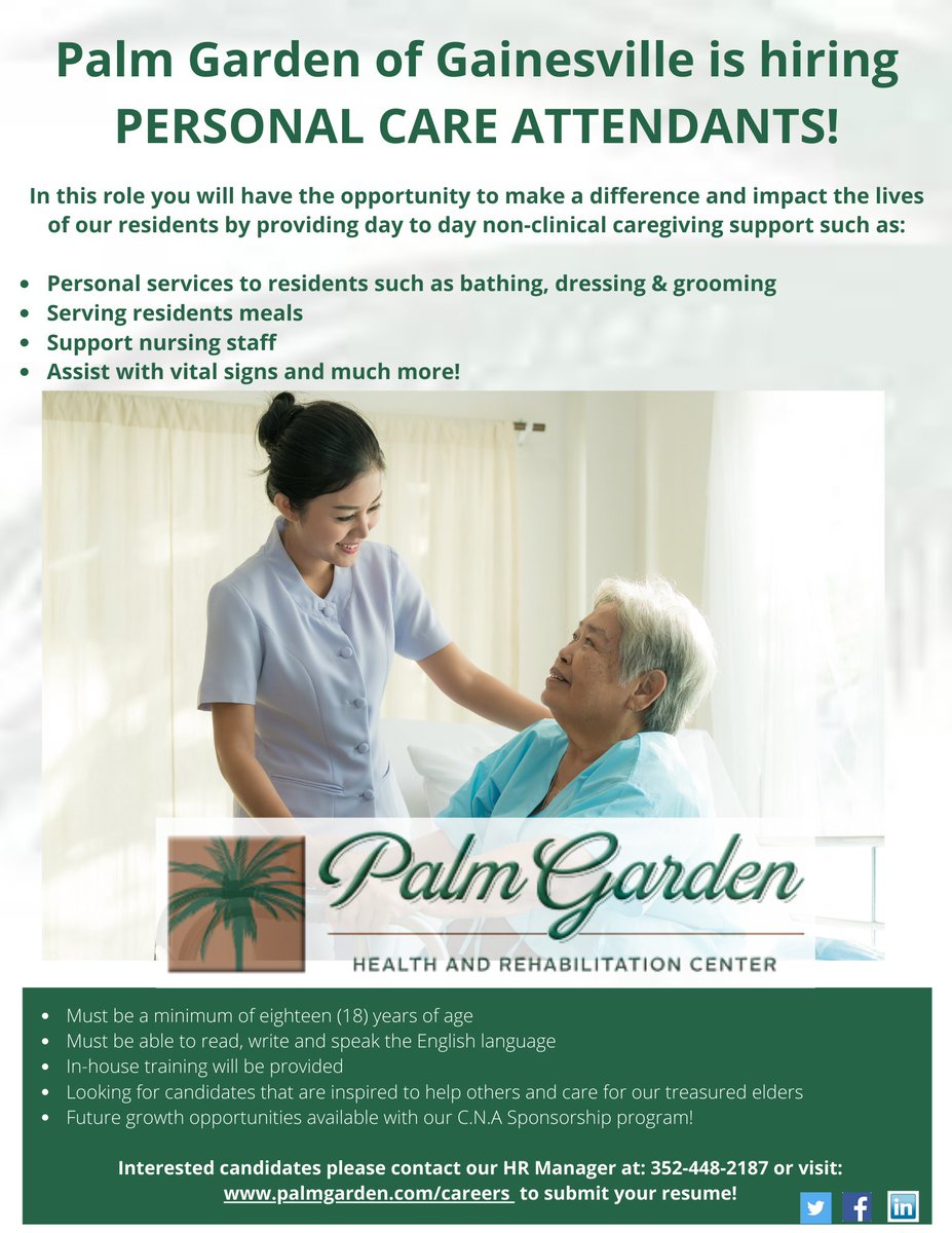 Palm Garden Careers Pgrecruit Twitter