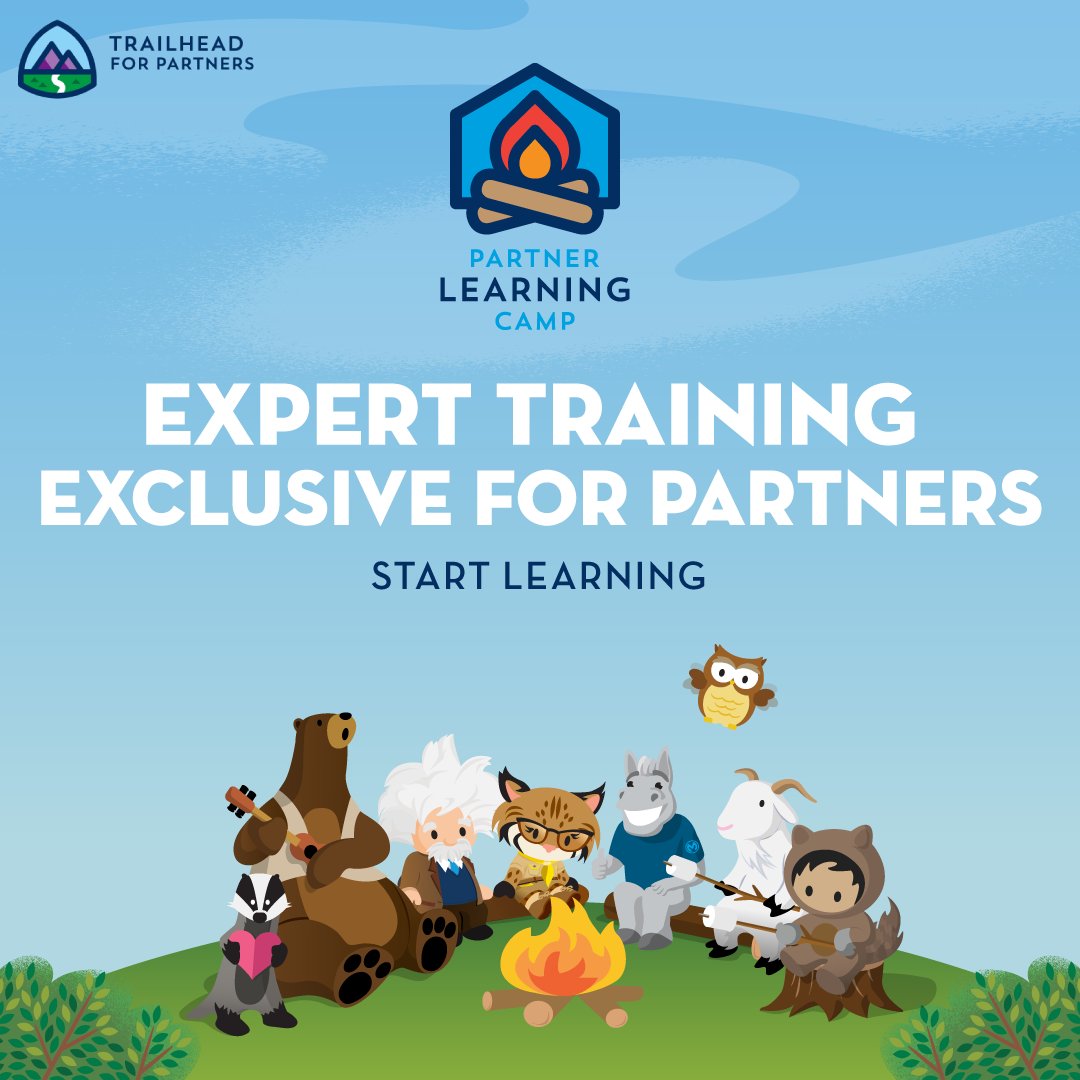 Salesforce Partners on Twitter: "🧠Build your Salesforce brainpower! Partner  Learning Camp is the place for always-on learning wherever and whenever.  https://t.co/UbYX8MEgmY… https://t.co/i8GExoJeWV"