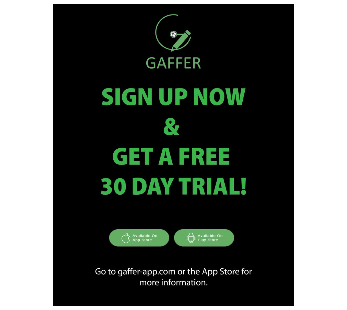thegafferapp's tweet photo. Sign up with the Gaffer App now and get a free 30 day trial! #KeepLearningKeepcoaching https://t.co/TurhMxoAw0