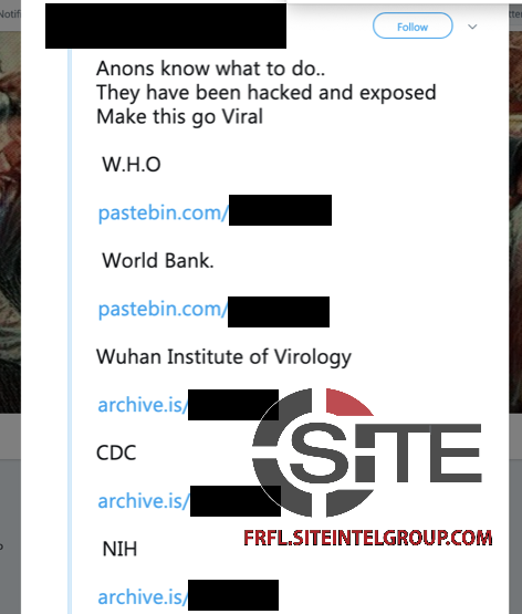 6) Authenticity of the data still under investigation, but some has been confirmed. The lists of these creds, housed on pasting site, appear to first be posted to far right-frequented 4chan. Unclear data was retrieved/compiled by a far-right actor(s), tho not out of the question.