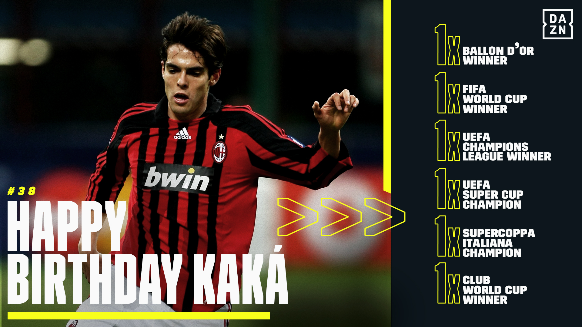 Happy Birthday to a legend of the game and an inspiration to young players everywhere Kaká! 