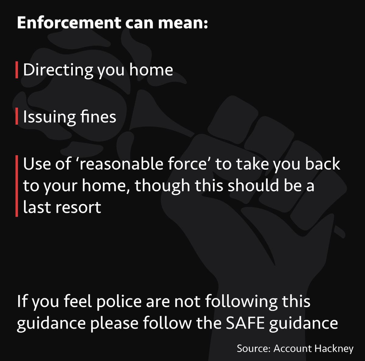 How should the Police be dealing with people?Officers have been asked to use the 4 Es during the lockdown‘First Engage, Explain, Encourage, then Enforce’