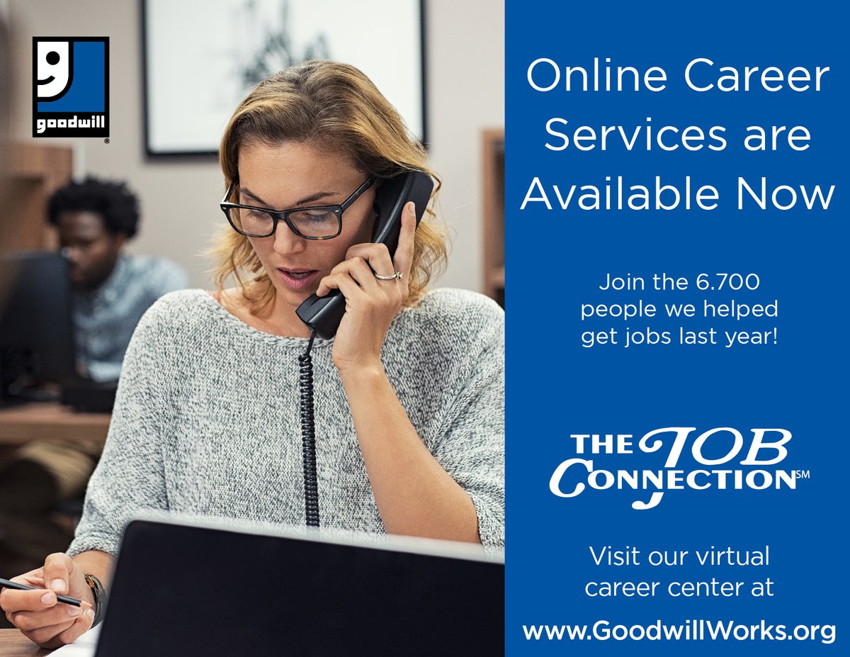 GoodwillWorks's tweet image. Goodwill of Middle Georgia and the CSRA Job Connection Career Centers​ are available online to provide career services. Please visit gwmigacsra.secure.force.com/virtualJC for free virtual assistance.
#GoodwillWorks #GoodwillJobConnection #Careers #Jobs