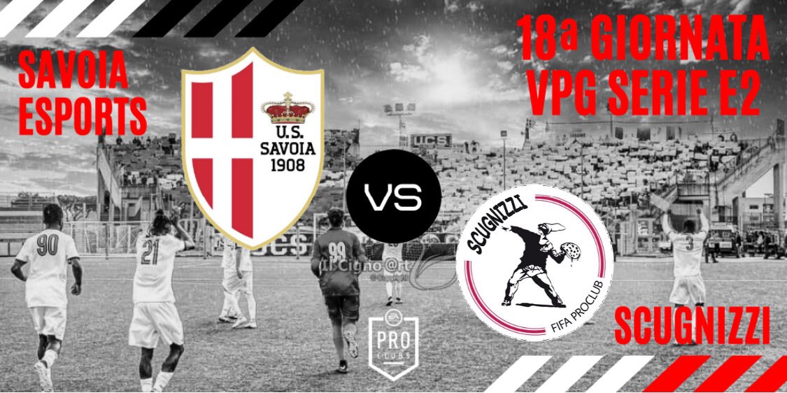 SavoiaeSports's tweet photo. 📌| MATCHDAY 🤍🖤

🏆 @VPG_Italy E2
🗓 18ª giornata 
🕒 22:45
🆚 @Scugnizzi_club 

📲 Segui la partita IN DIRETTA sul nostro canale YouTube ➡️ https://t.co/PijzF5eQQX

#BianchiAlè #ZeroGioia #ForzaSavoiaSempre #PassioneOplontina 🏳️ https://t.co/TckUSVjVqX