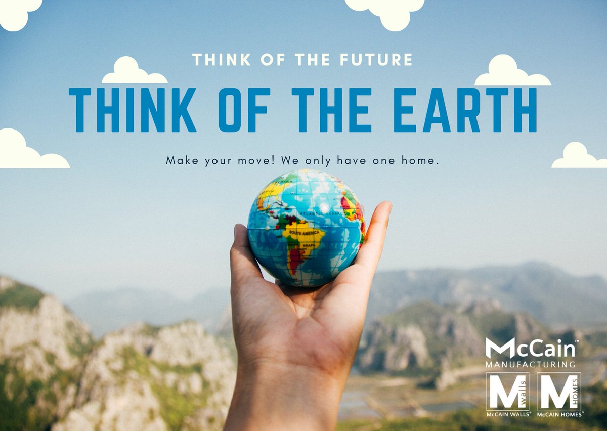 McCainMfg's tweet image. Happy Earth Day!

What changes have you made to help make our earth a better place?

We'll start. Our modular walls and small homes help reduce building material waste in our landfills. :) 

#savingtheplanetonewallatatime #earthday2020 #McCainWalls #McCainHomes #McCainMFG