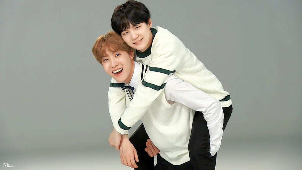 hoseok carrying yoongi is such a wonderful concept :(