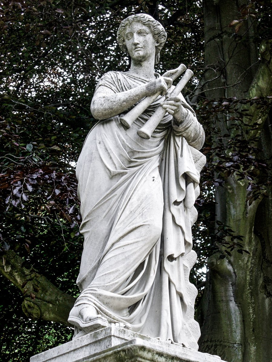 Euterpe was a muse, a Goddess who was an authority of music. She inspired the poets of ancient Greece, including the famous Homer who wrote the iliad and the Odyssey. Euterpe was also called the "giver of delight." She was the patron of tragedy or flute playing.