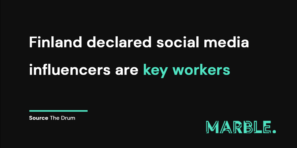 MarbleAgency's tweet photo. Do you think influencers can help in the battle against fake news?

#socialmediainfluencers #socialmarketing #fightagainstfakenews #keyworkers #finlandkeyworkers #marbleagency #digitalagency #ukseo #ukwebdesign #info #facts #statistics #socialstats #thedrum #opinions https://t.co/zk7Sa3KLJB