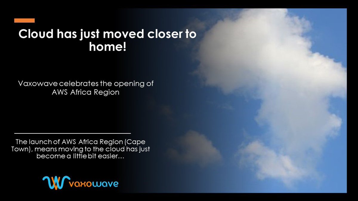 vaxowave's tweet photo. We are very excited about #AWS launching their Africa region today. #Africarising #CloudComputing #AWSlaunches https://t.co/aJAvMsxOji