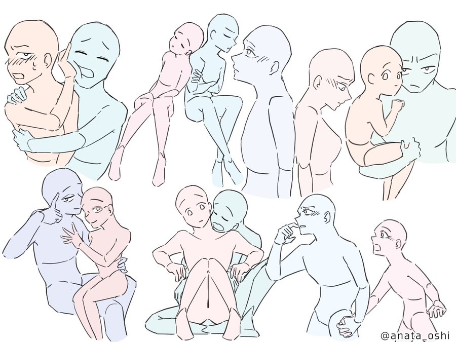 トレス素材 カップルやふたり 夢絵などネタに使える人気素材まとめ 元ツイあり Kiomuu