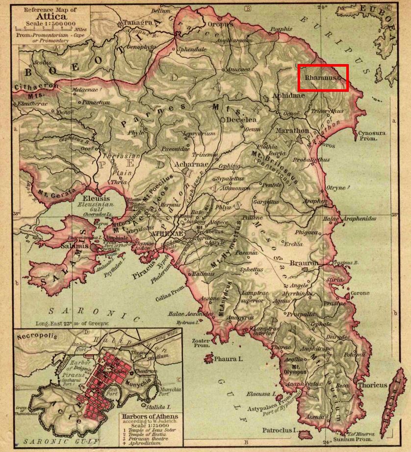 But back to Rhamnous, one of the most remote deme sites—cities spread through Attica—from  #Athens & an important border fortress, protecting Athens from Boeotia via the border region of Oropos. Rhamnous was also one of Athens’ only safe Aegean harbors & an important trade port!