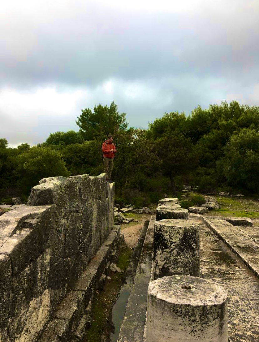 The Sanctuary of Nemesis actually comprises two temples: a smaller temple from the archaic period & a much larger peristyle temple from the Classical period. It’s unusual but these temples are positioned right next to one another, with less than 1m between them!