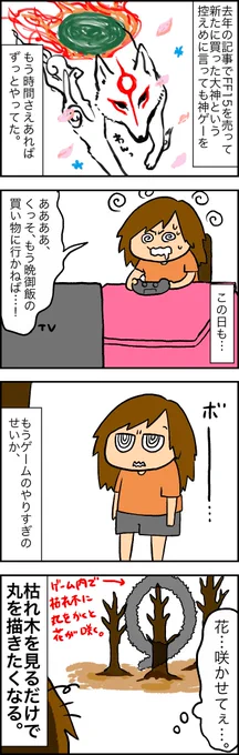 だいぶ昔に、大神っていうプレステ史上最高の神ゲーの話を描いた。 