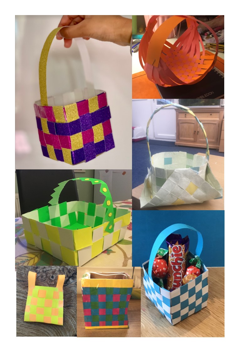 Y5 &amp; 6 were set a task in the Easter holidays to make a new basket for the Easter bunny. They had to think about measuring, joining, strength etc. (These are only a few examples, sorry to all the students who were left out- they were all great designs!) #THSchRemoteLearning