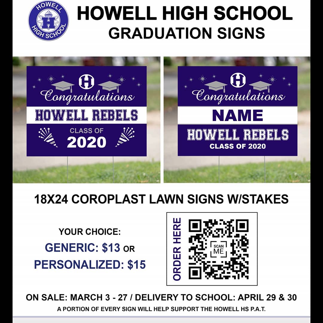 Howell Rebels graduation lawn signs!
KrissArt.com/rebels
Or email installs@vinylfx.co
 #howellrebels #wearehowell