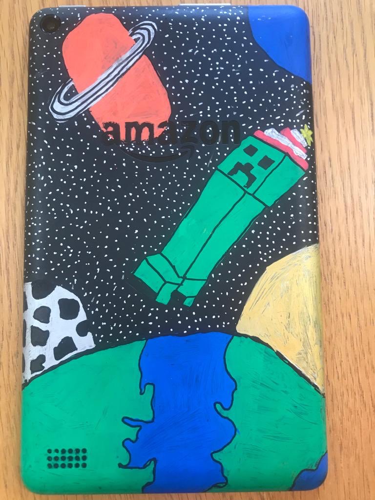Brilliant piece of artwork by my 11 year old son William <a href="/poscauk/">POSCA UK</a> <a href="/amazonfire/">Susan @ Fire TV</a> <a href="/Minecraft/">Minecraft</a> #penart #poscapens