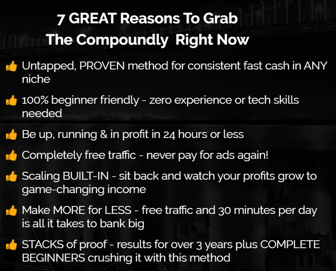 thuha8339's tweet photo. The Compoundly Method – An Easy Way for Marketers to Make Money ?
https://t.co/a41yY36kbi https://t.co/xvFjcBXJyN